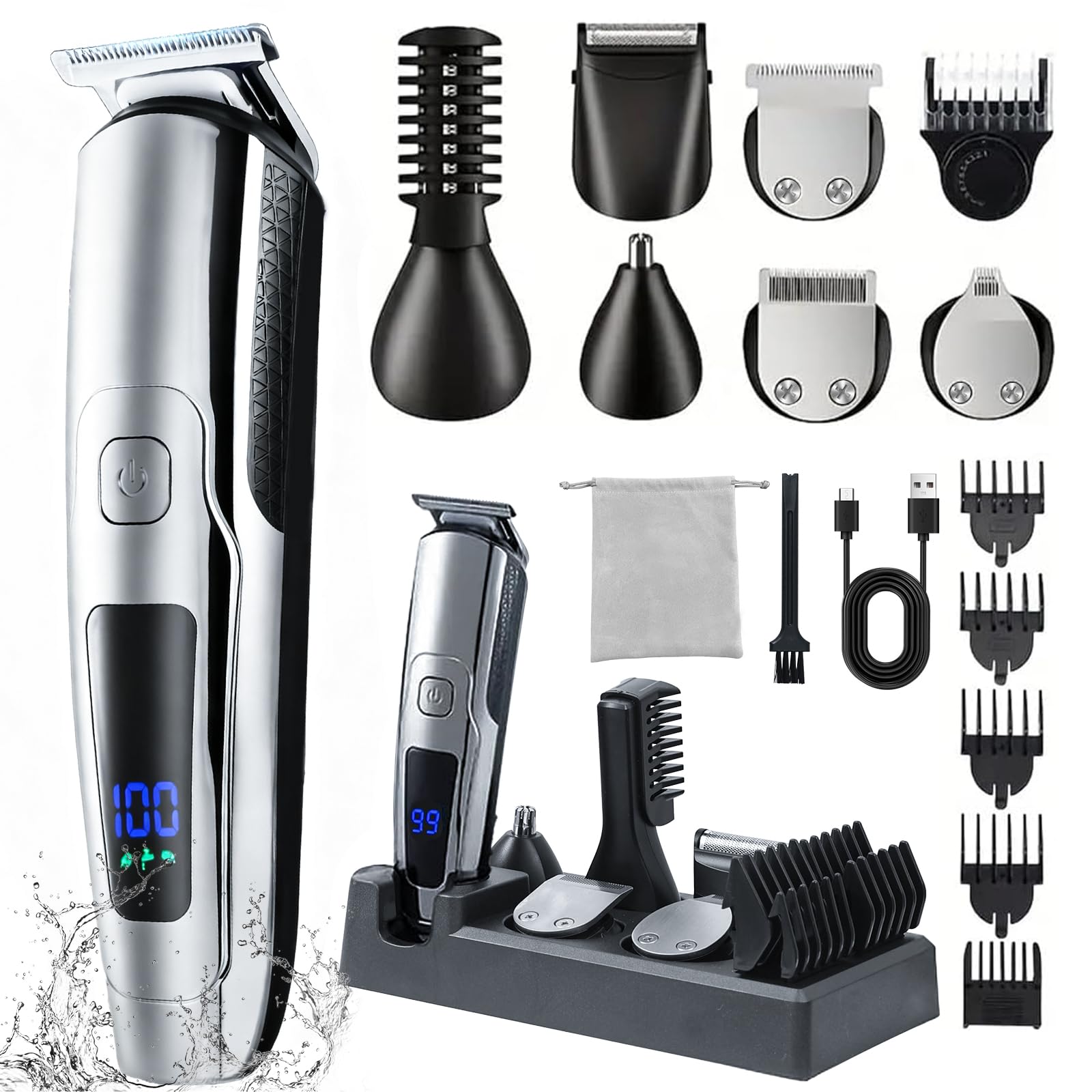 Ritarga beard trimmer battery life shows long-lasting power for all-day grooming sessions