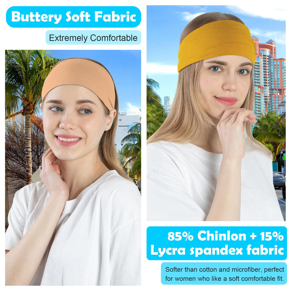 RITOPER ultra-stretchy headband provides comfortable, pressure-free wear all day