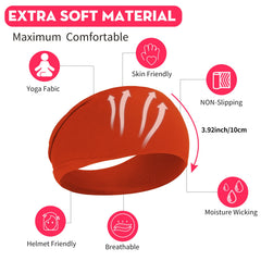RITOPER headbands sweat wicking breathable fabric for workouts.