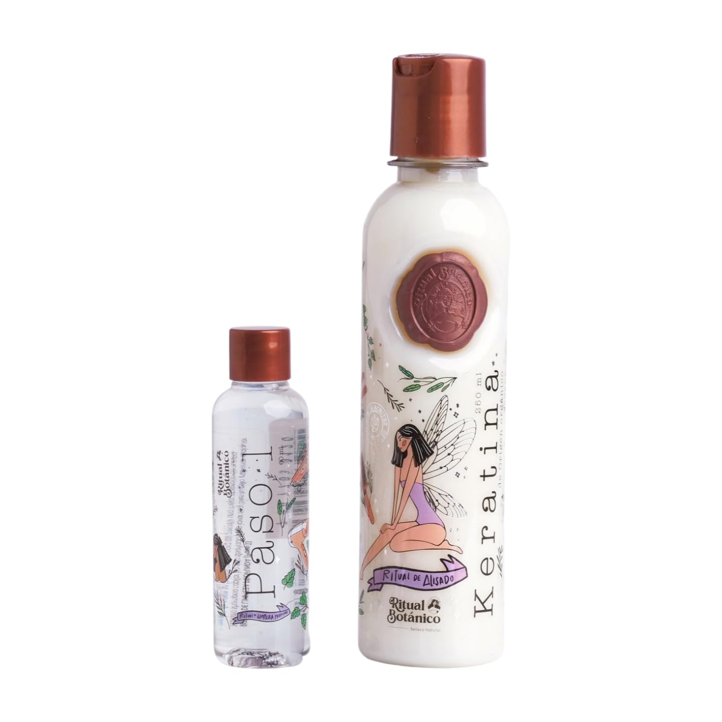 Ritual Botanico Organic Keratin packaging and guide image highlights usage instructions.