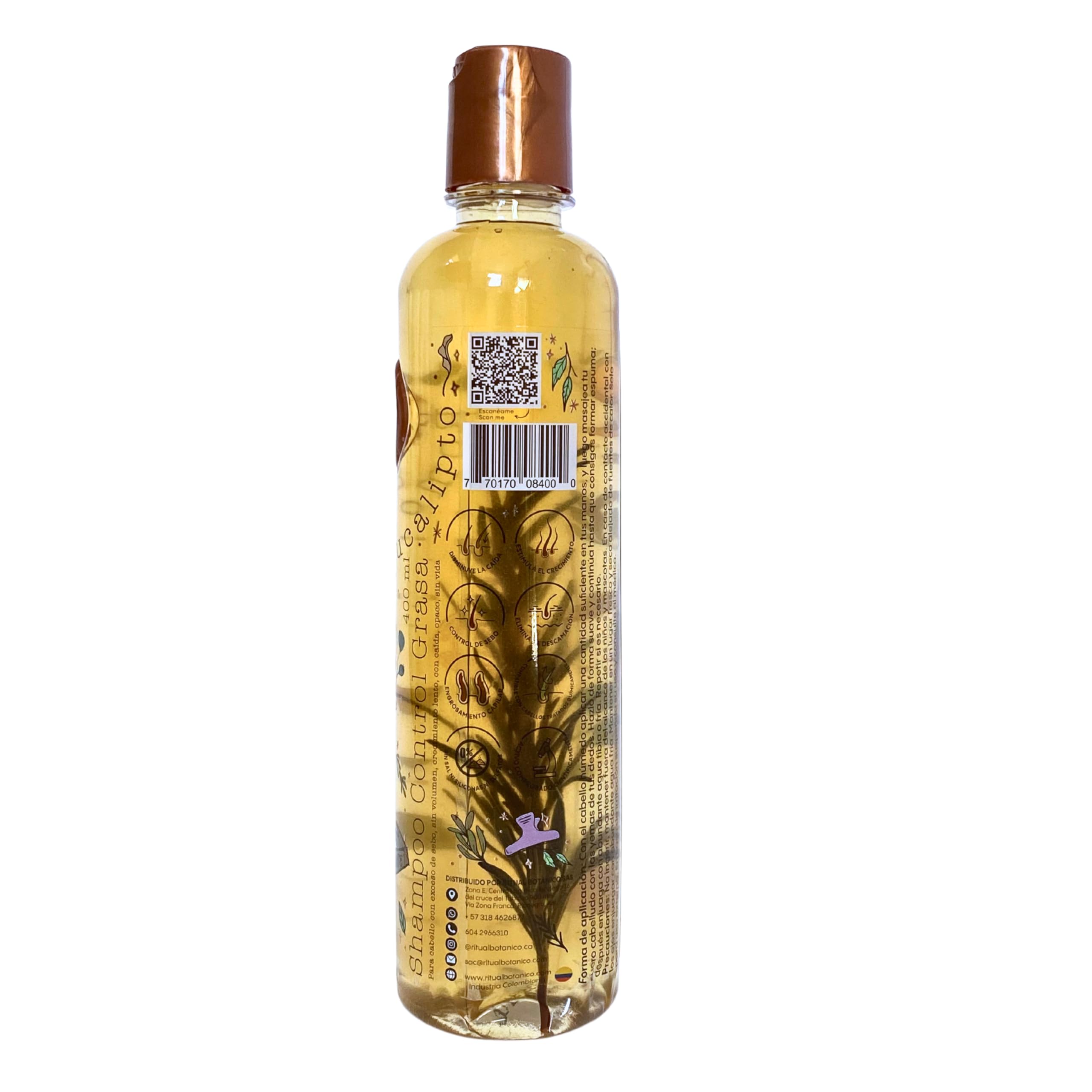Ritual Botanico Shampoo Control Grasa lather demonstrates long-lasting oil control and clean feel