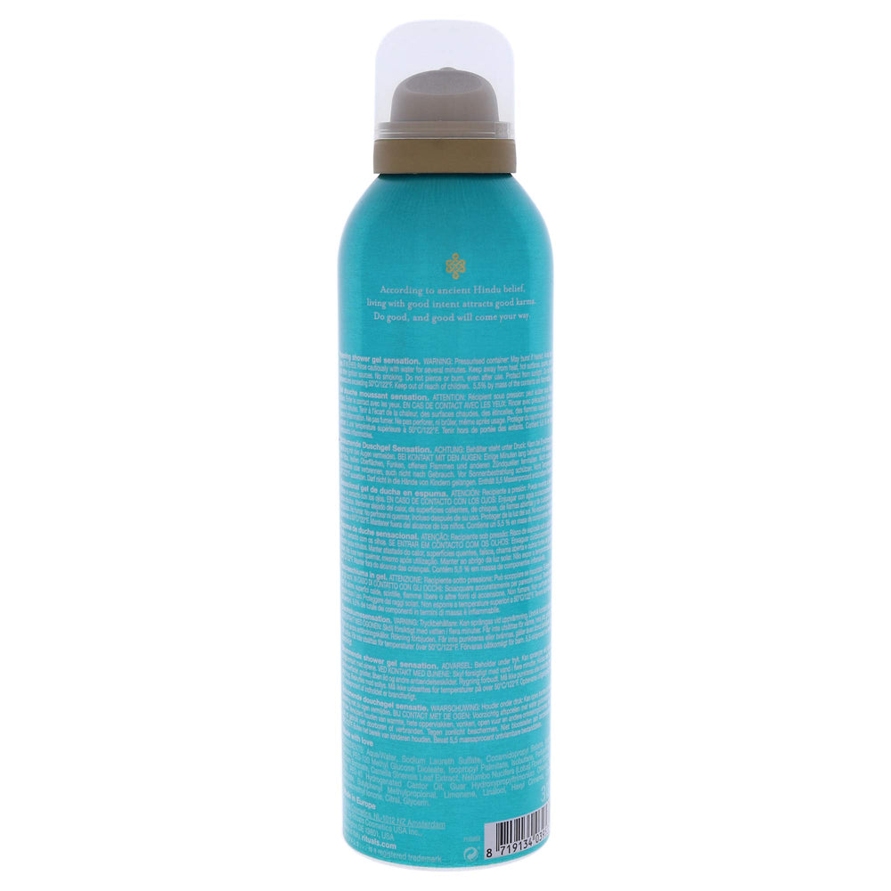 RITUALS The Ritual of Karma foaming shower gel foam lather creates a spa-like cleanse.