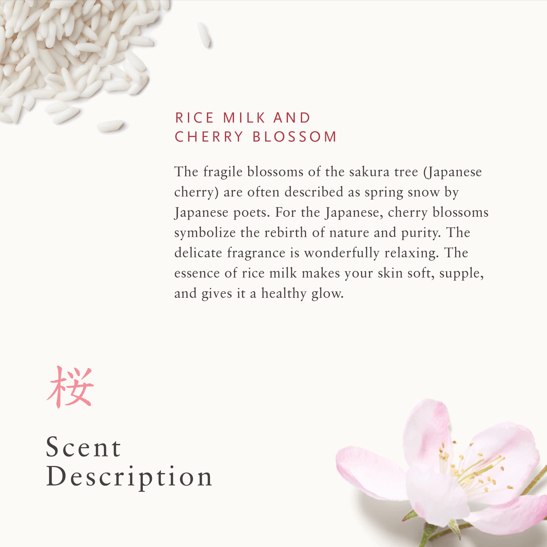 RITUALS Ritual of Sakura Body Scrub fragrance shot conveys relaxing sensory experience
