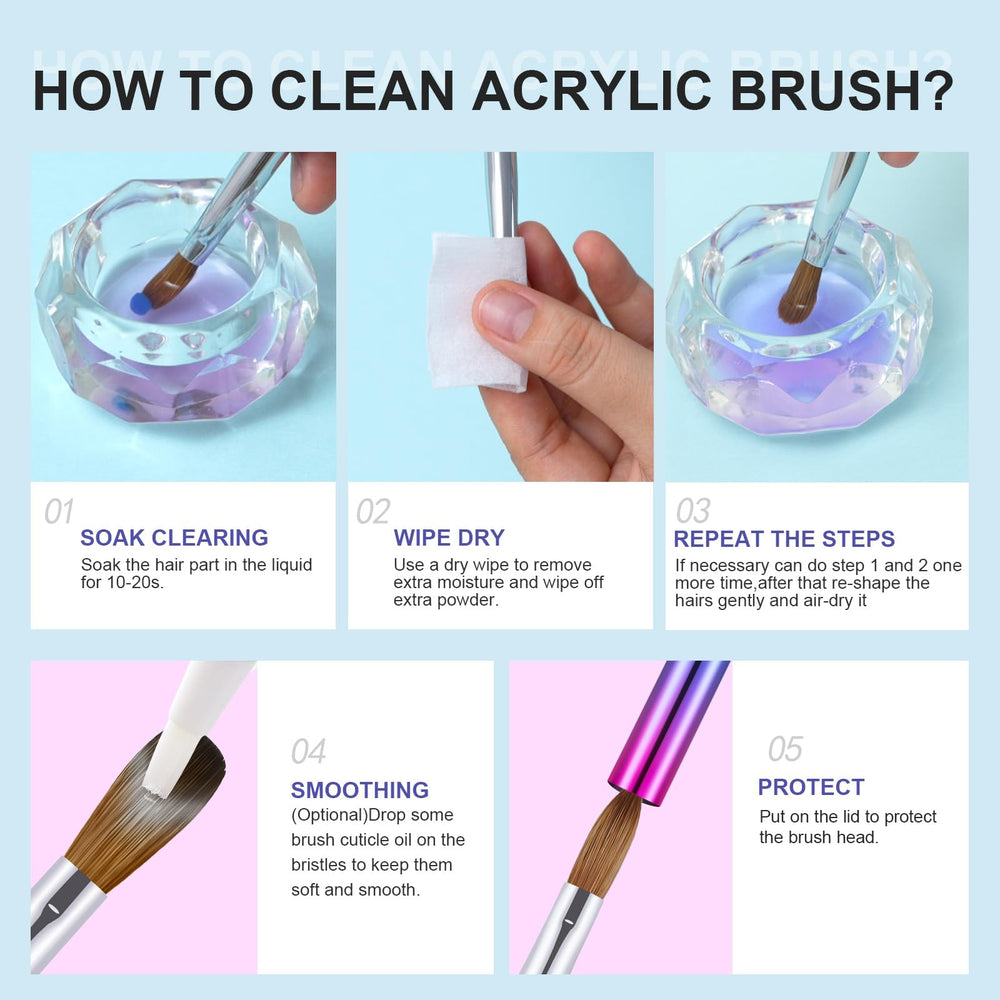 RIYUEXING brush set supports versatile sizes for beginners and pros.
