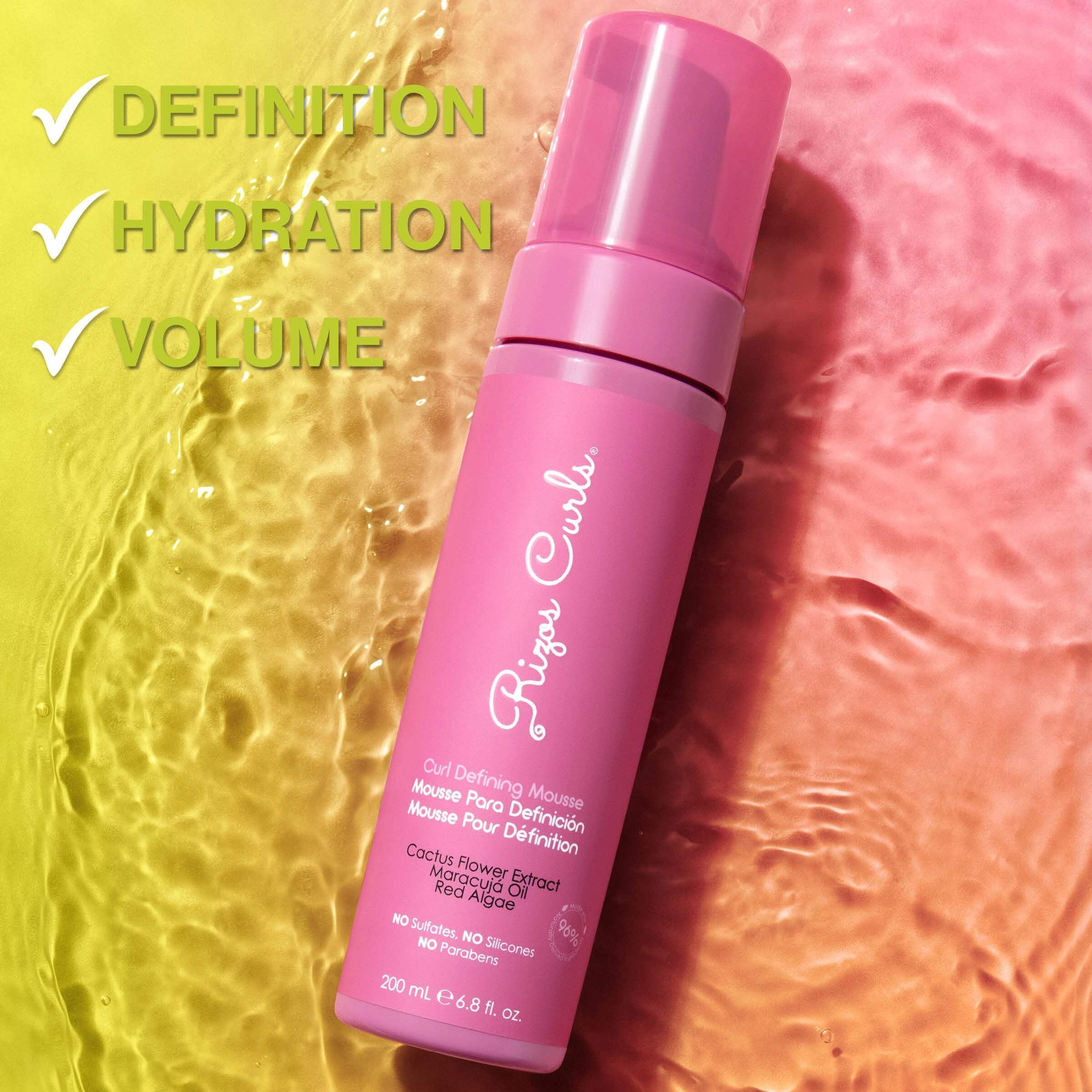 Rizos Curls Curl Defining Mousse on color-treated hair for gentle care