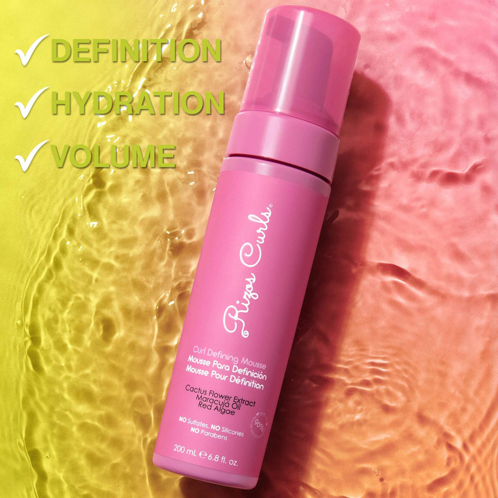 Rizos Curls Curl Defining Mousse on color-treated hair for gentle care