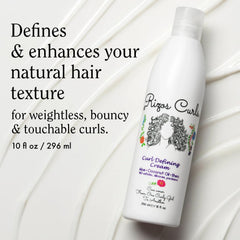 Rizos Curls ingredients label highlights aloe, shea, and coconut for deep conditioning.