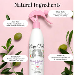Rizos Curls next-day-hair-refresh illustrates effortless restyle and reduced frizz.