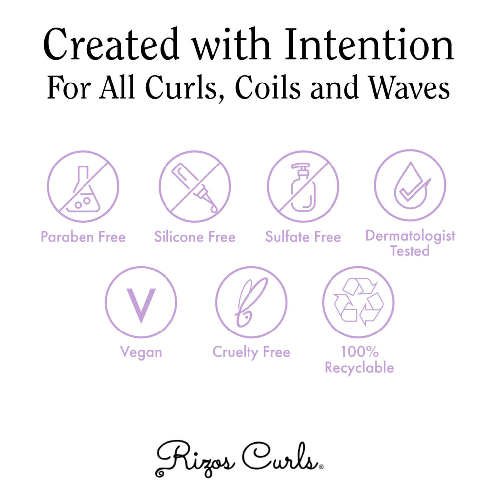 Rizos Curls Strength Oil hand application showing softness and shine