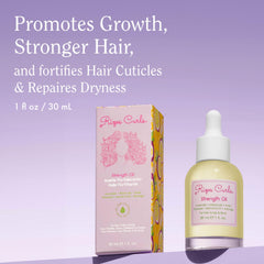 Rizos Curls Strength Oil lavender closeup for soothing scalp moisture
