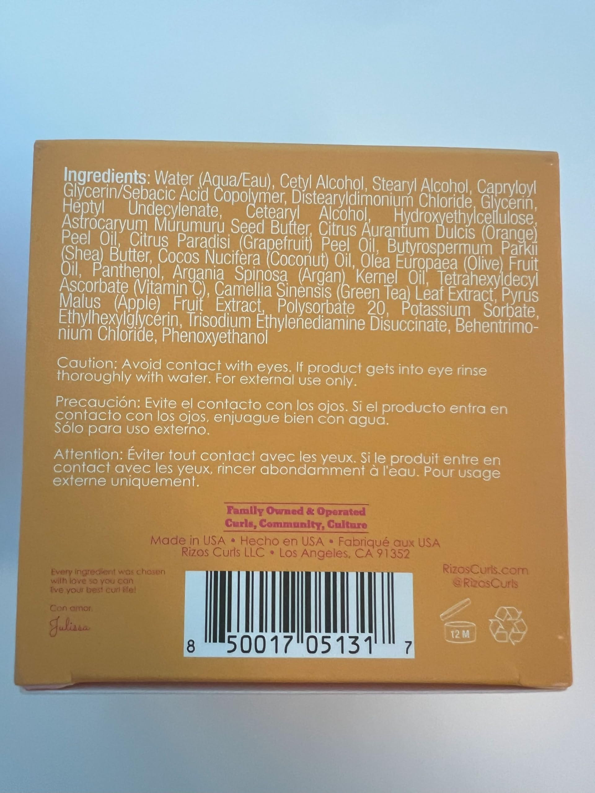 Rizos Curls Vitamin C Hair Repair Mask grapefruit and orange oil boosts shine.