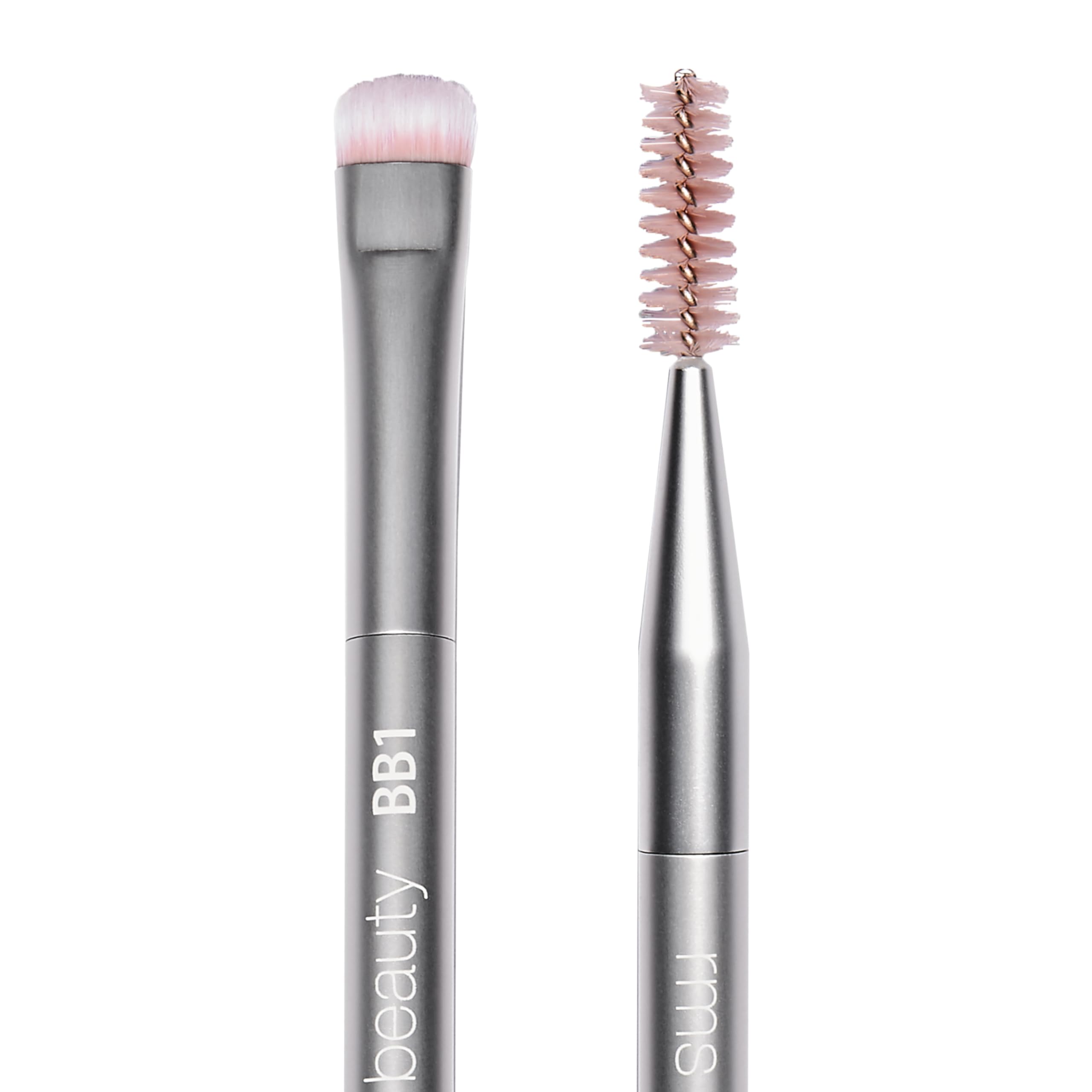 RMS Beauty Back2Brow plush end applies powder for fuller brows.