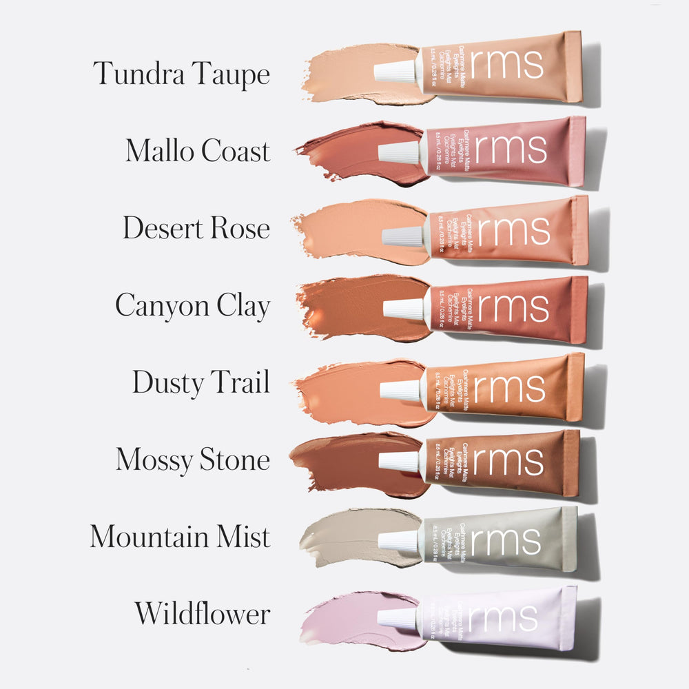 RMS Beauty Cashmere Matte Eyelights built-in mirror for quick eyelid checks