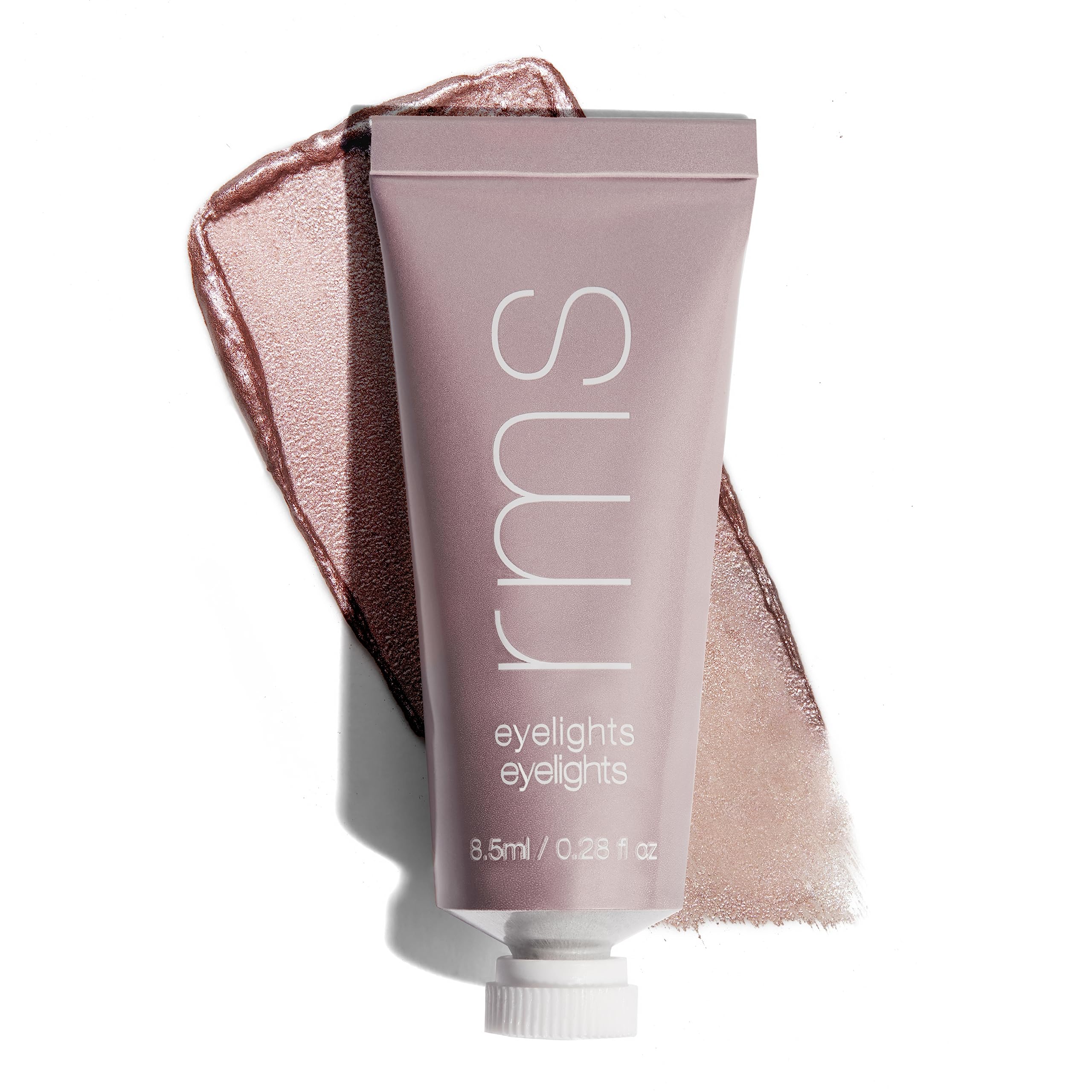 RMS Beauty Eyelights bottle closeup shows creamy texture for long-lasting color