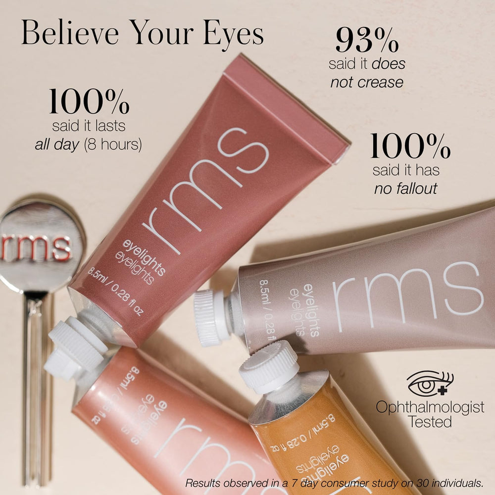 RMS Beauty Eyelights sunlit gold glow showcases radiant metallic sparkle