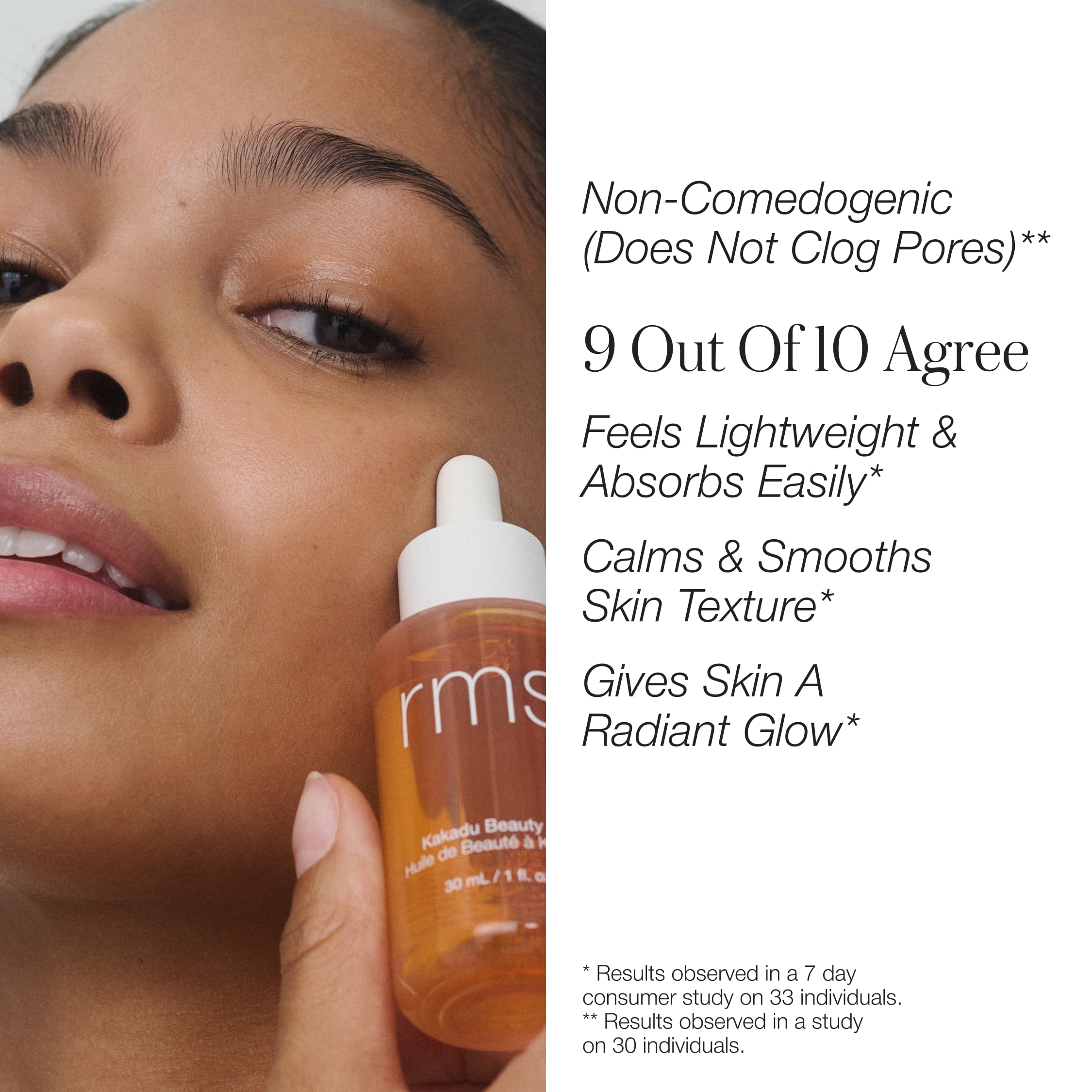 RMS Beauty Kakadu Beauty Oil morning routine scene shows refreshing, non-greasy hydration