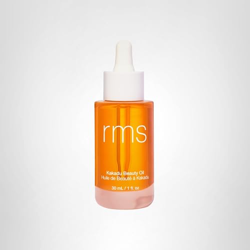 RMS Beauty Kakadu Beauty Oil packaging closeup underscores clean, paraben-free formulation