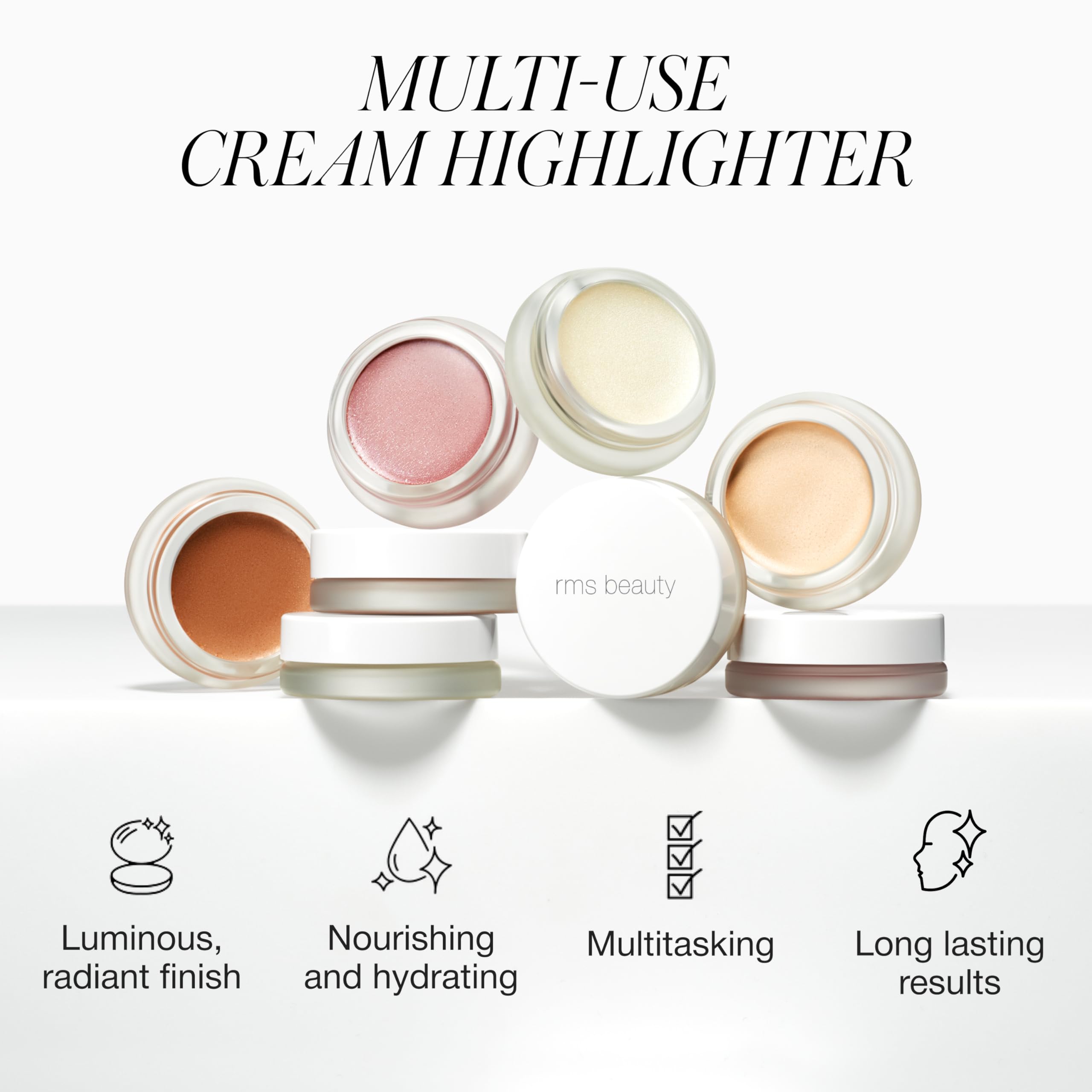 RMS Beauty Luminizer on nose highlights for dimensional radiance.