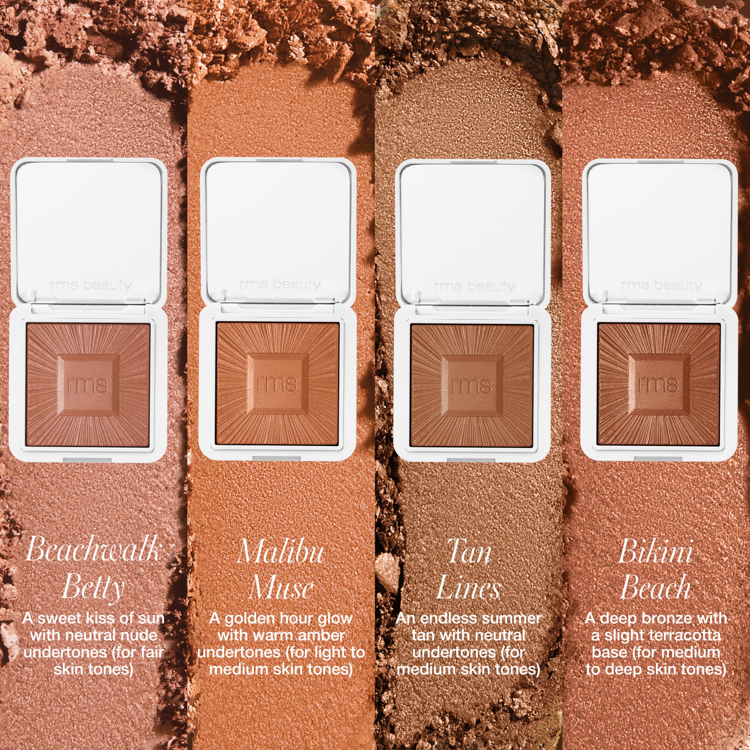 RMS Beauty Redimension Hydra-Bronzer medium shade swirls on skin for natural warmth