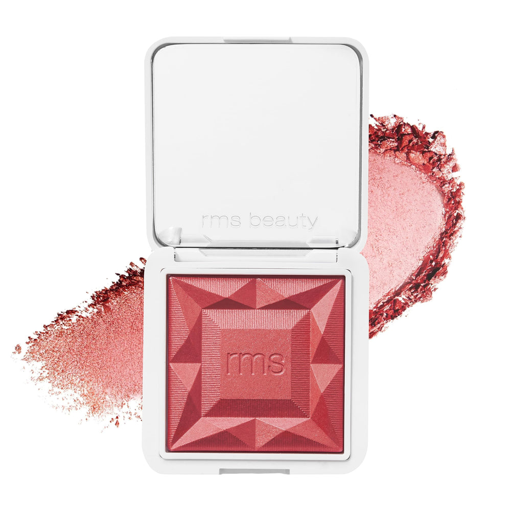 RMS Beauty Redimension Hydra Powder Blush compact displaying lightweight hydration for natural flush