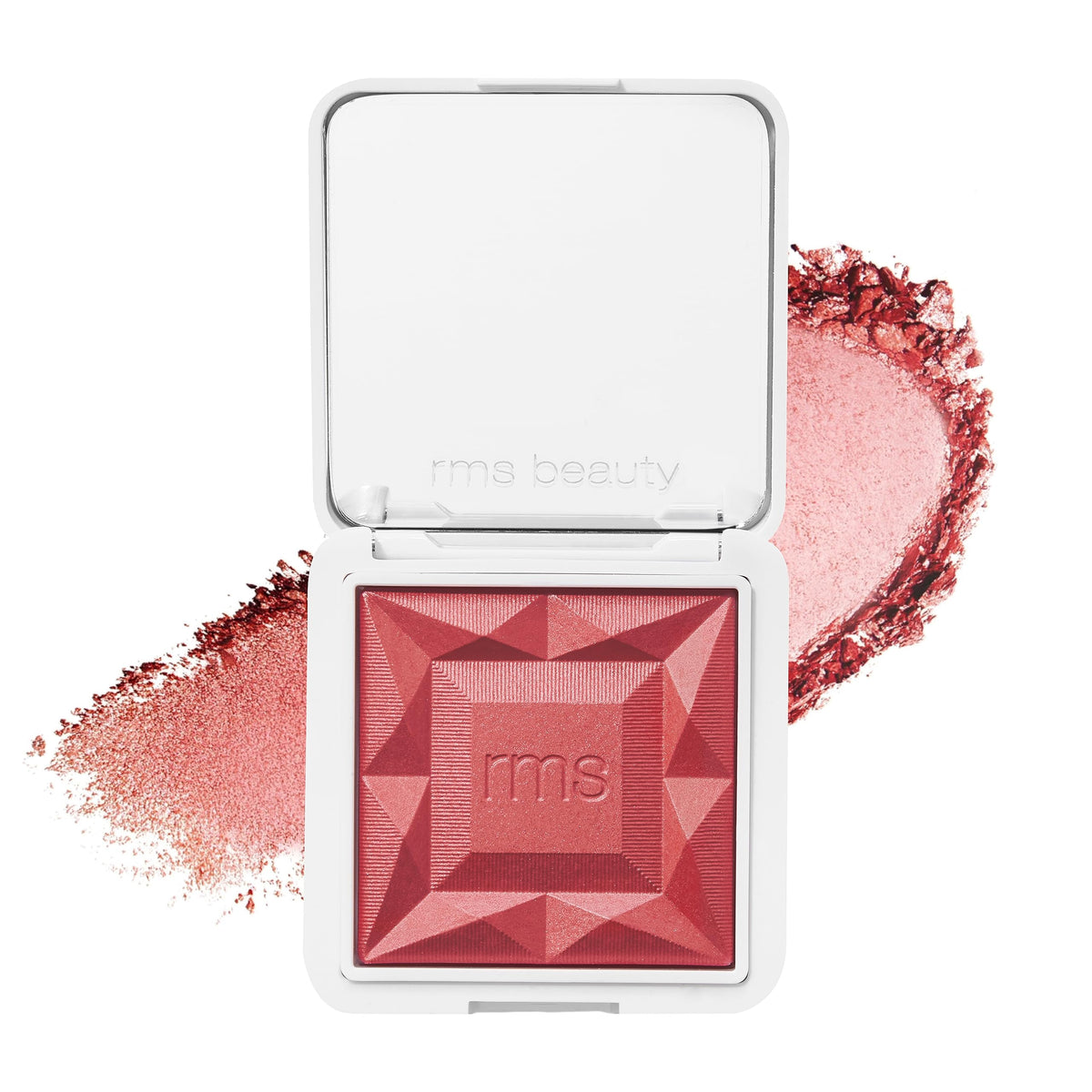 RMS Beauty Redimension Hydra Powder Blush compact displaying lightweight hydration for natural flush
