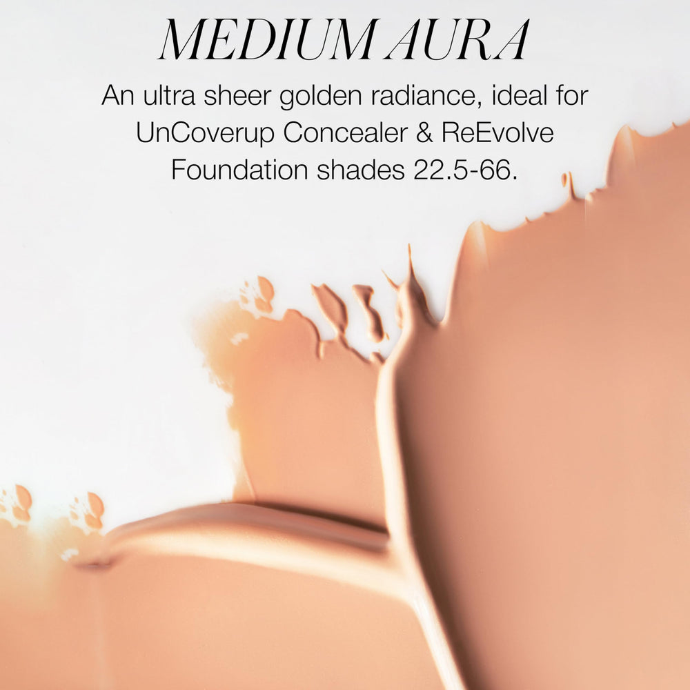 RMS Beauty Supernatural Radiance Serum SPF 30 bottle close-up highlights luminous, non-greasy finish