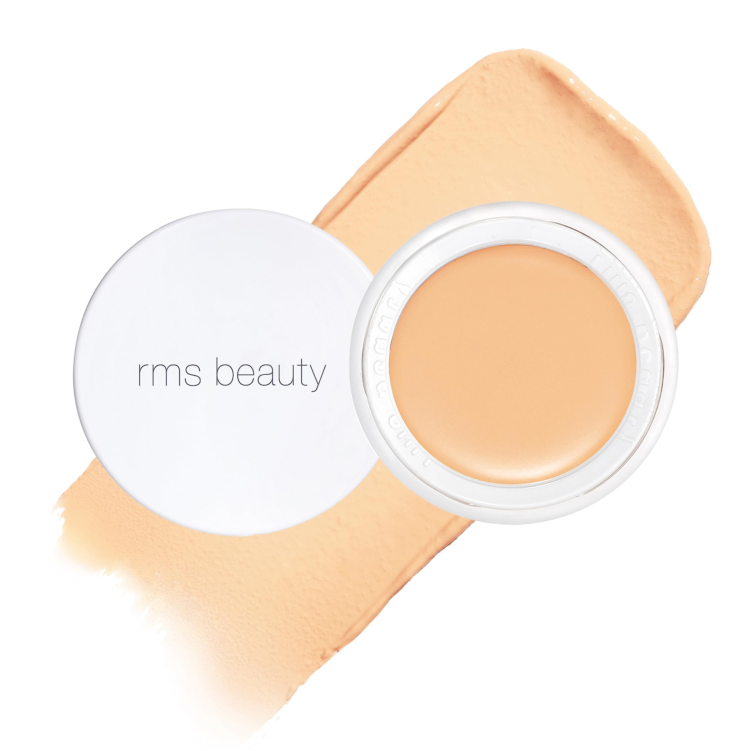 rms beauty UnCoverup creamy swatch shows buildable full coverage for dark circles