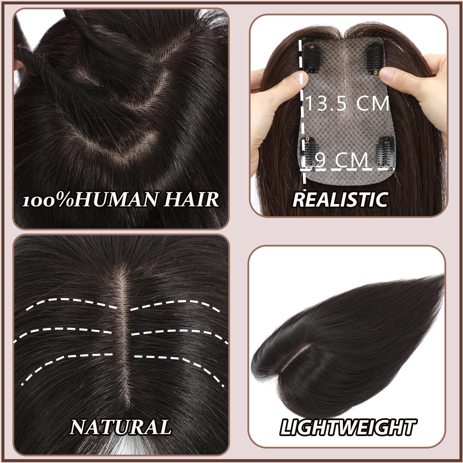 RMYHIG Hair Toppers deliver 360 degree 3D volume for fuller look