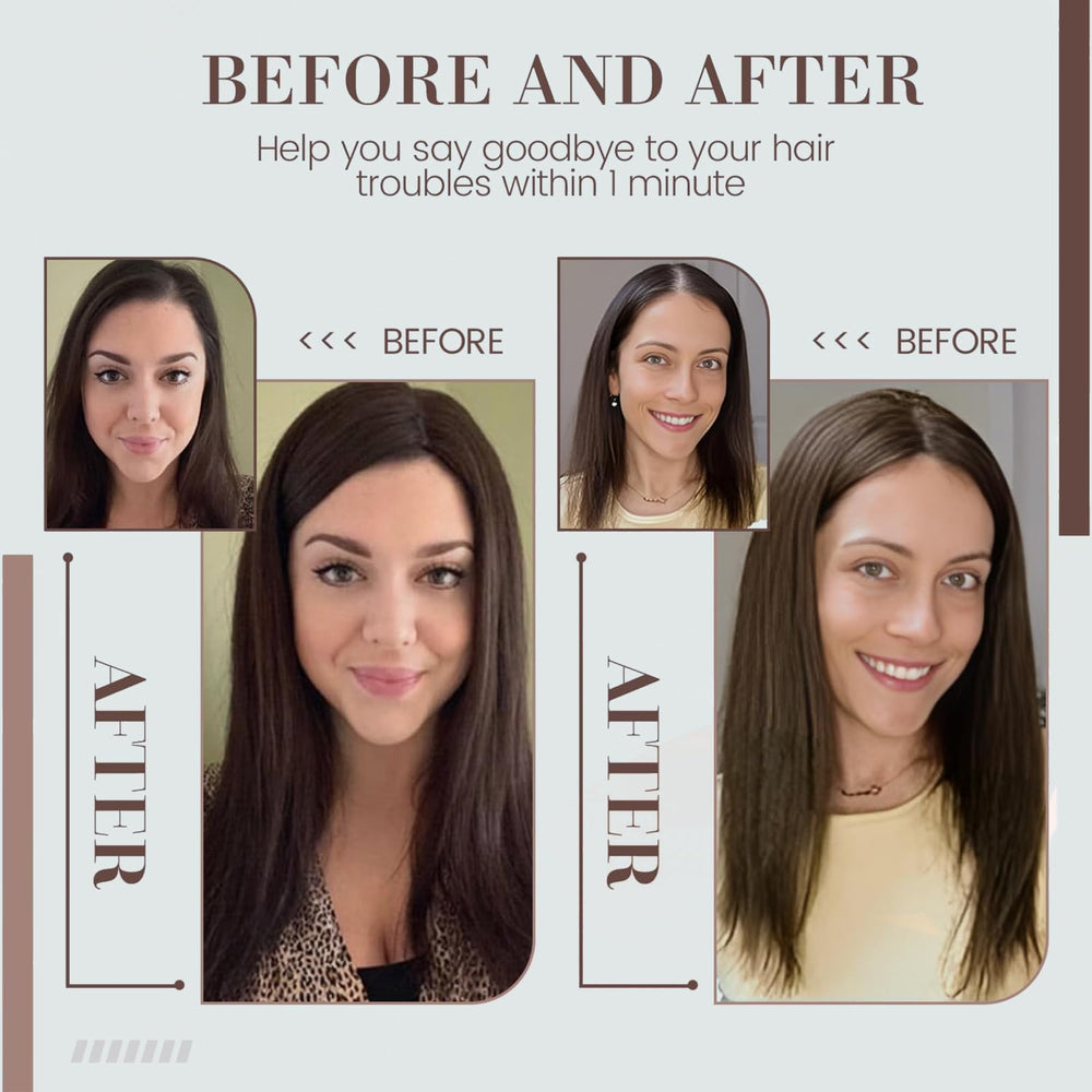 RMYHIG Hair Toppers with four anti slip clips for secure fit