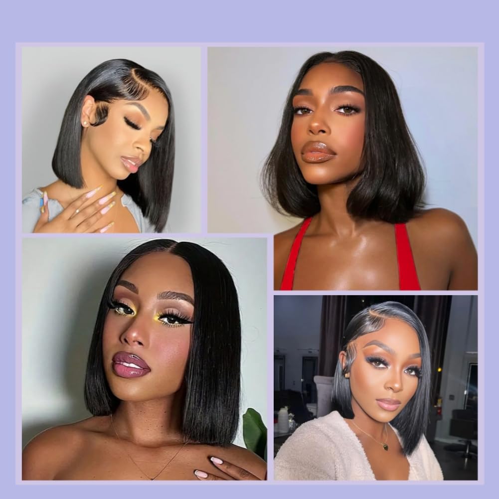 Rnsnwiee bob wig styled for weddings and parties with versatile looks