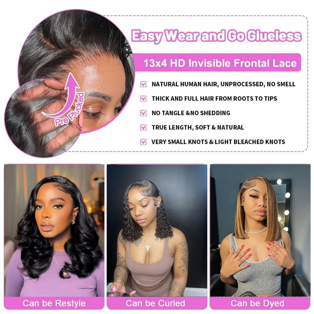 Rnsnwiee glueless wig with removable band for comfortable all-day wear
