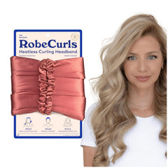 RobeCurls Original heatless headband with wire system for secure overnight curls.