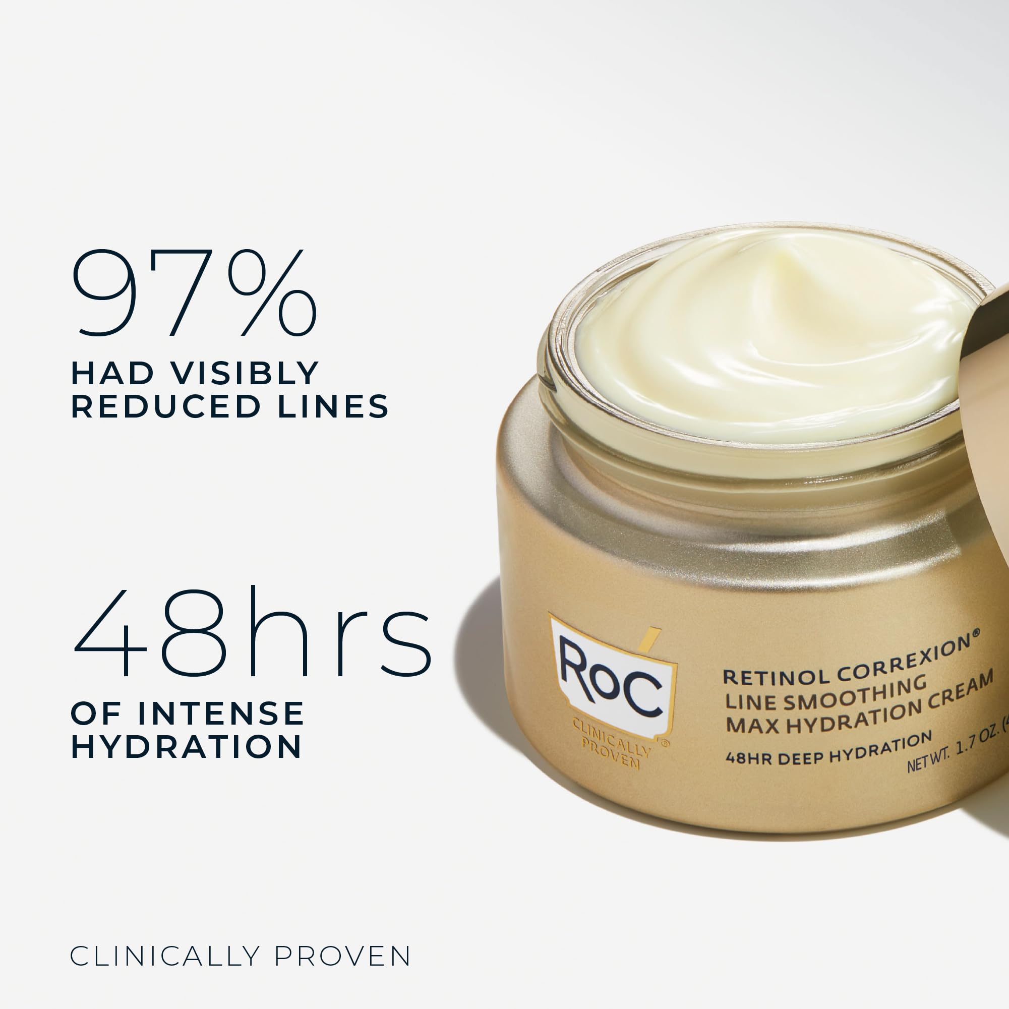 RoC Retinol Correxion Max retinol bottle highlights potent anti-aging formula for smoother skin