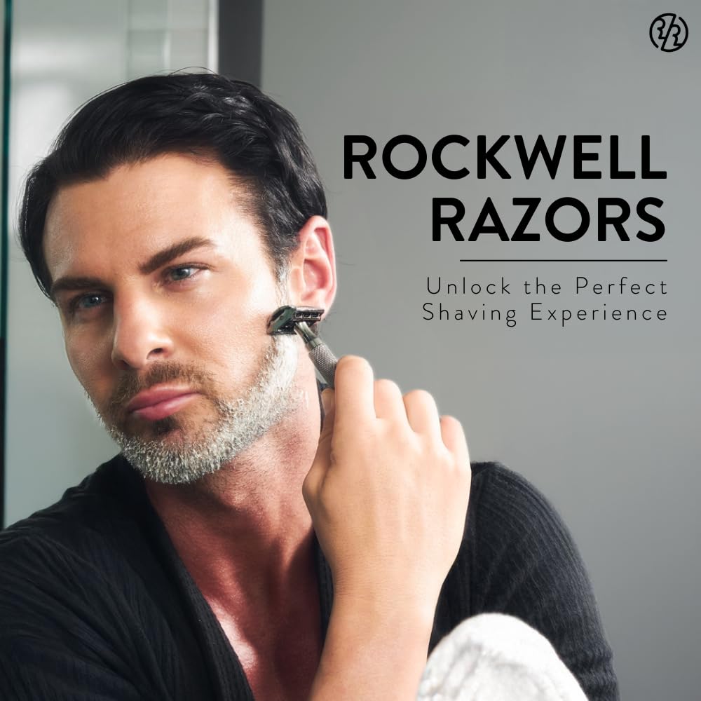 Rockwell Razors 2C heavyweight handle delivers smooth glide and control.