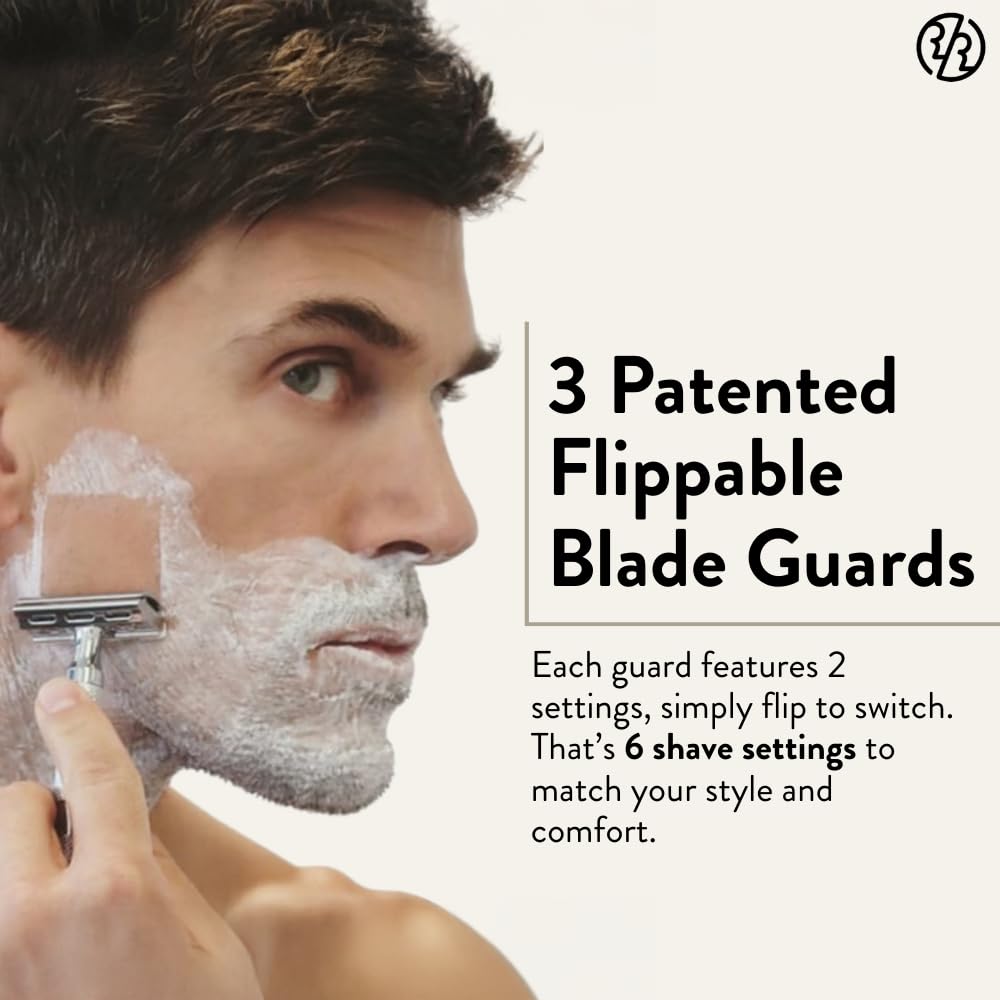 Rockwell Razors 6C blades pack featuring Swedish stainless blades for consistent results
