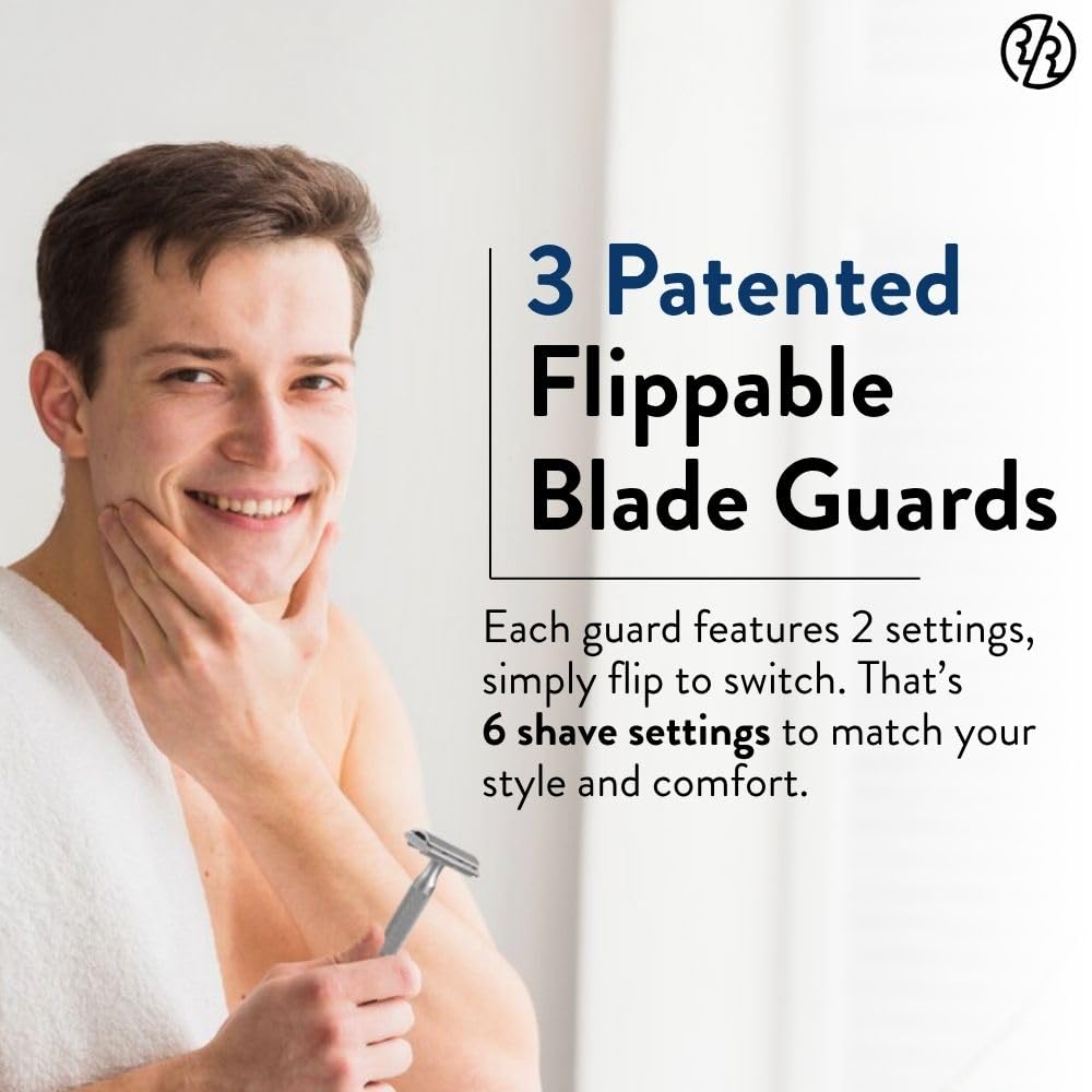 Rockwell Razors 6S blades included for an immediate, ready-to-shave experience.