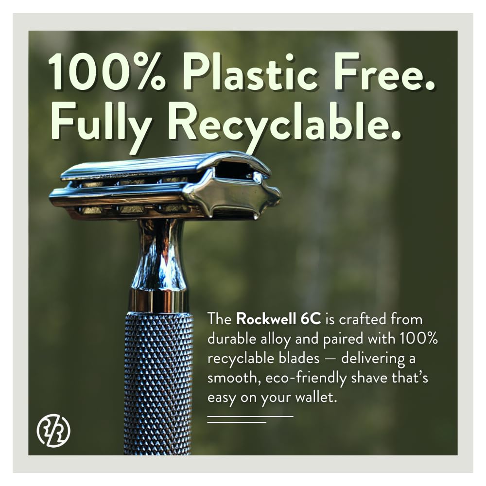 Rockwell Razors lifetime warranty icon signals durable, long-lasting investment