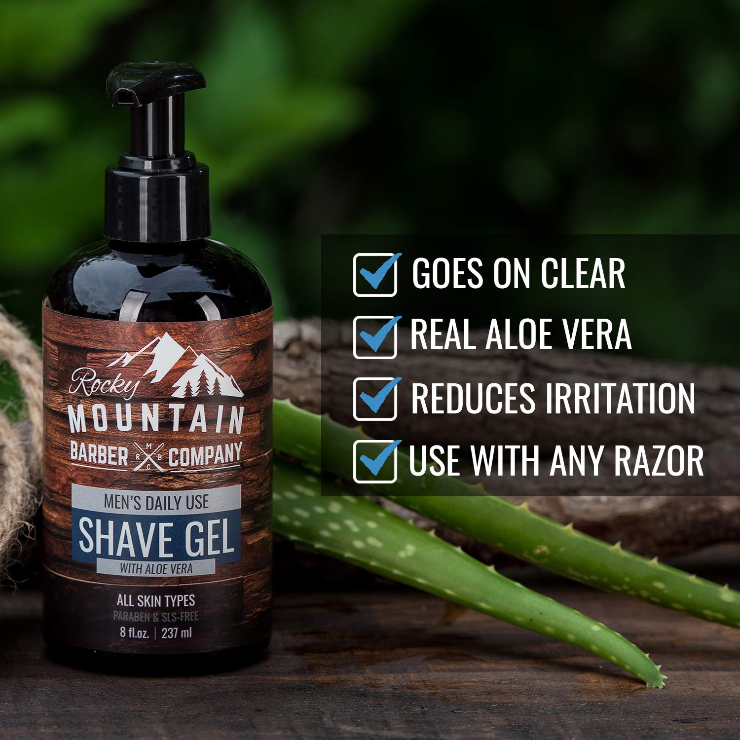 Rocky Mountain Barber compatible with all razor types for versatile shaving.