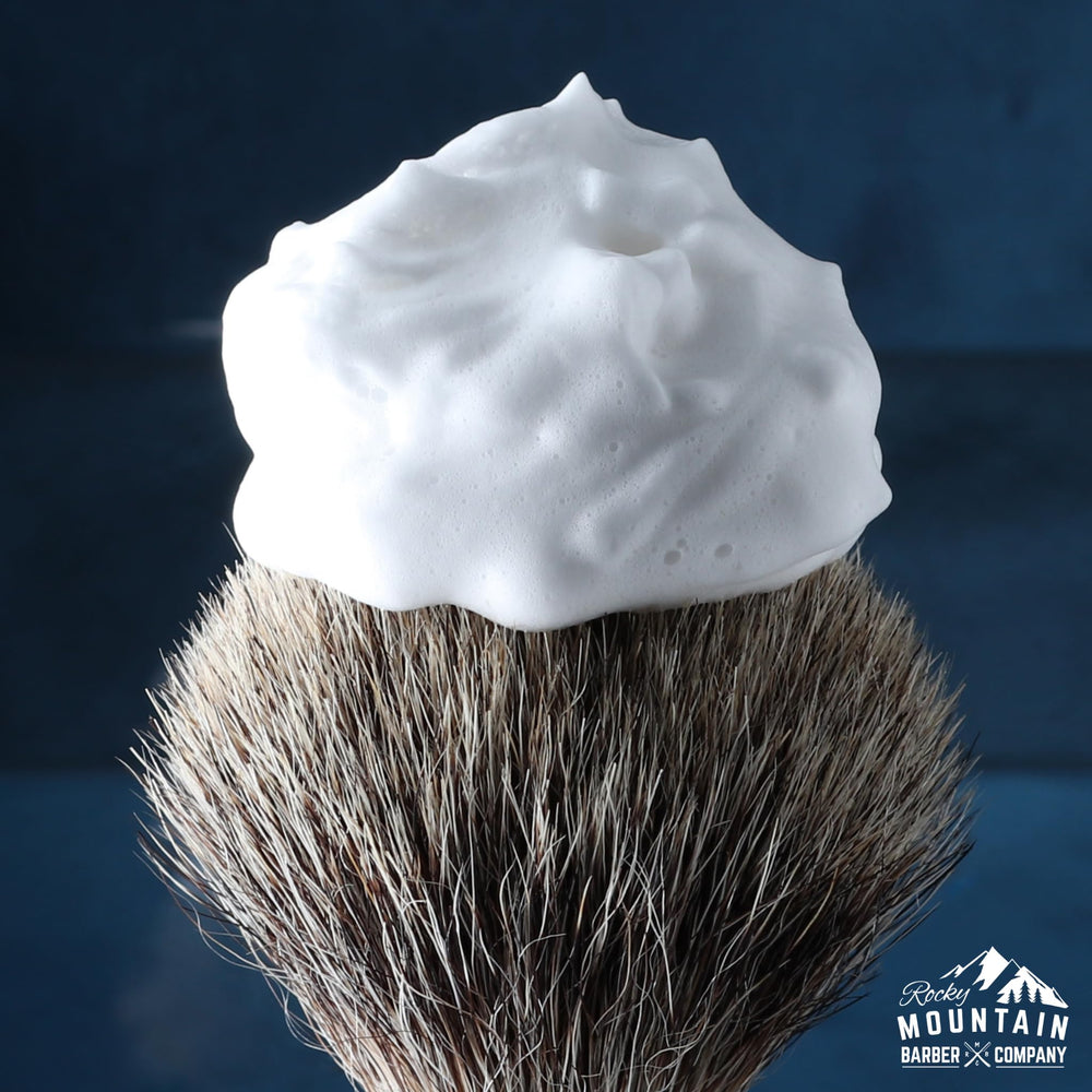 Rocky Mountain Barber Company Glacial Spring scent evokes Arctic freshness on morning routines.