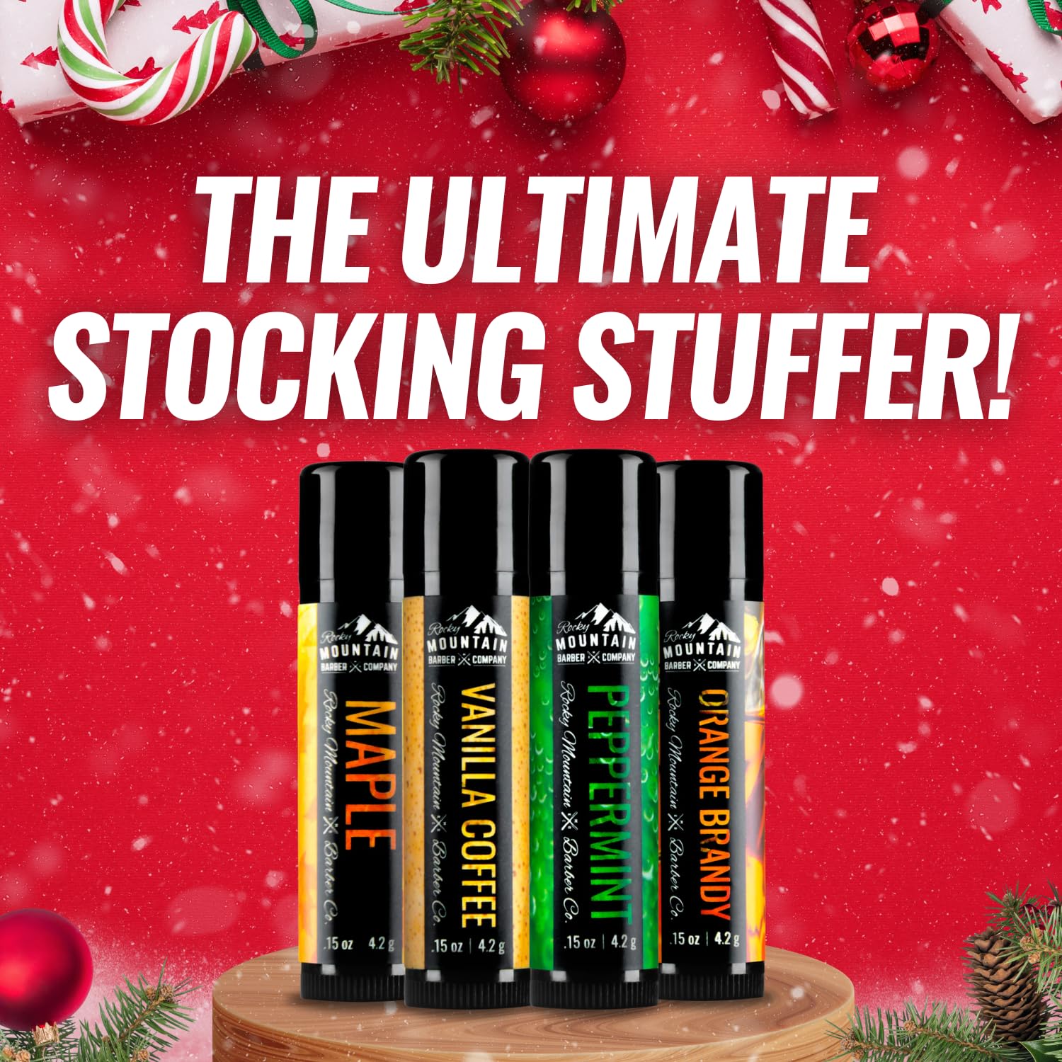Rocky Mountain Barber orange-brandy lip balm application – portable moisture anytime