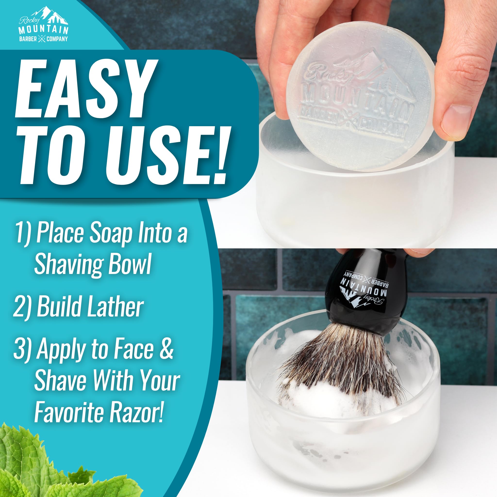 Rocky Mountain Barber Company three pack provides consistent lather across multiple shaves.