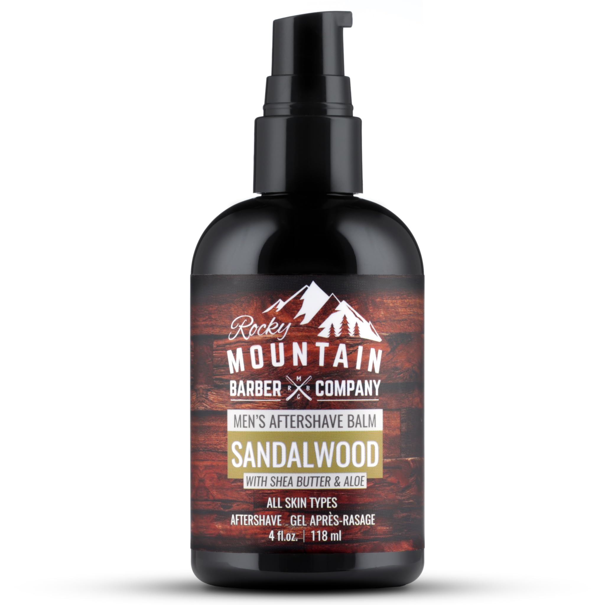 Rocky Mountain Barber Company aftershave pump-application demonstrates precise dispensing for even coverage