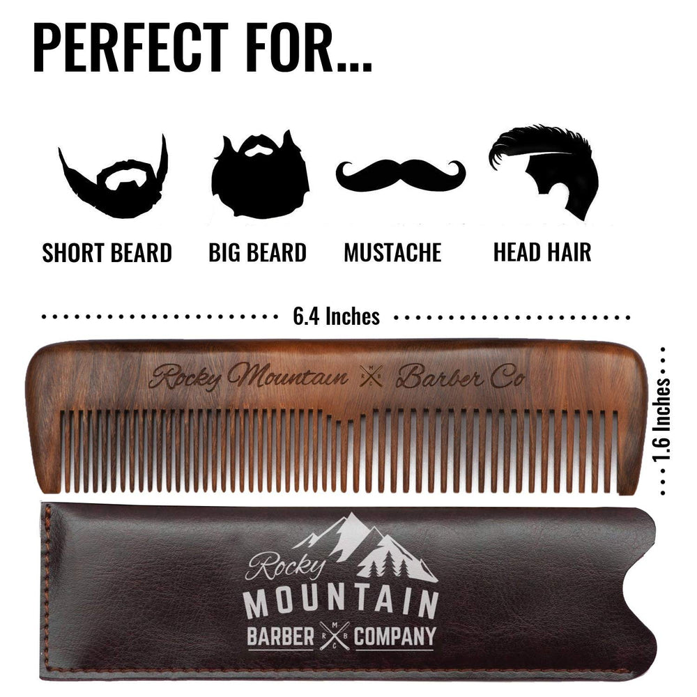 Rocky Mountain Barber Company fine-tooth section ideal for precise detailing.