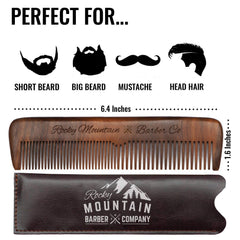 Rocky Mountain Barber Company fine-tooth section ideal for precise detailing.
