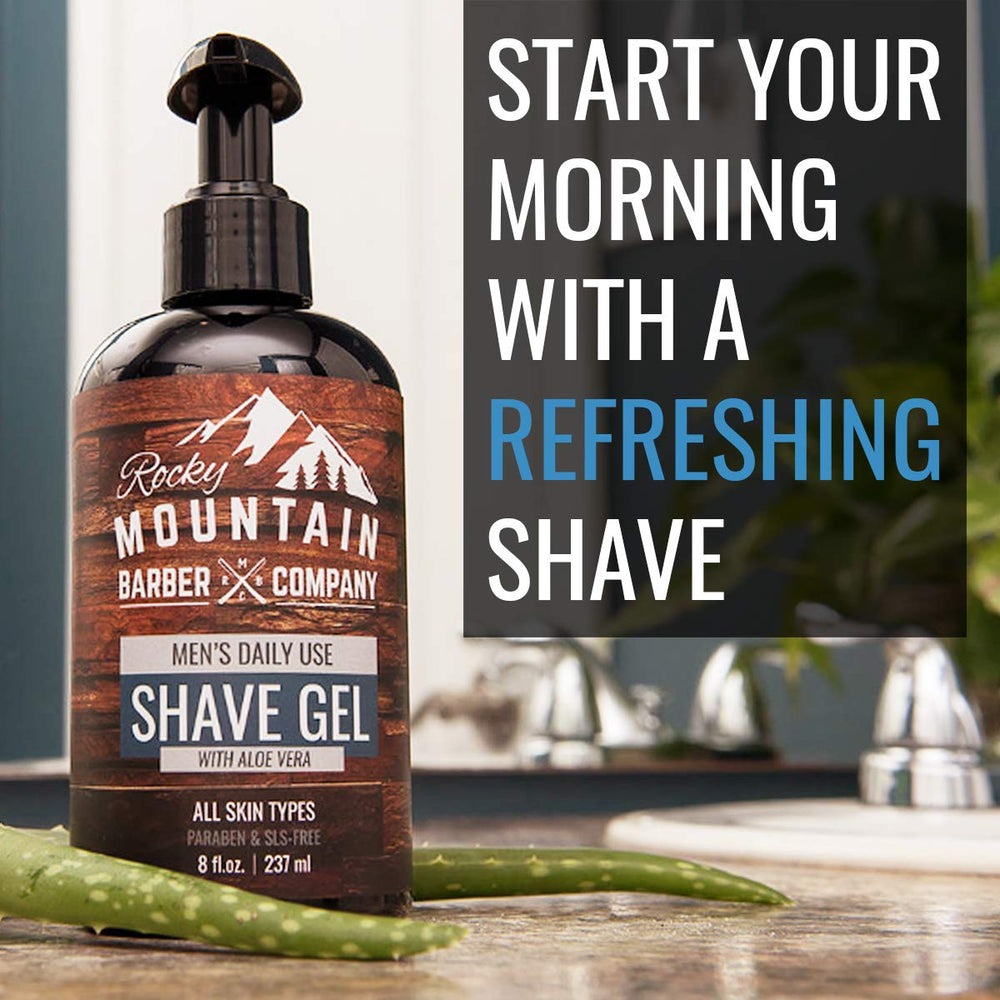 Rocky Mountain Barber easy-dispense pump enables controlled product application.