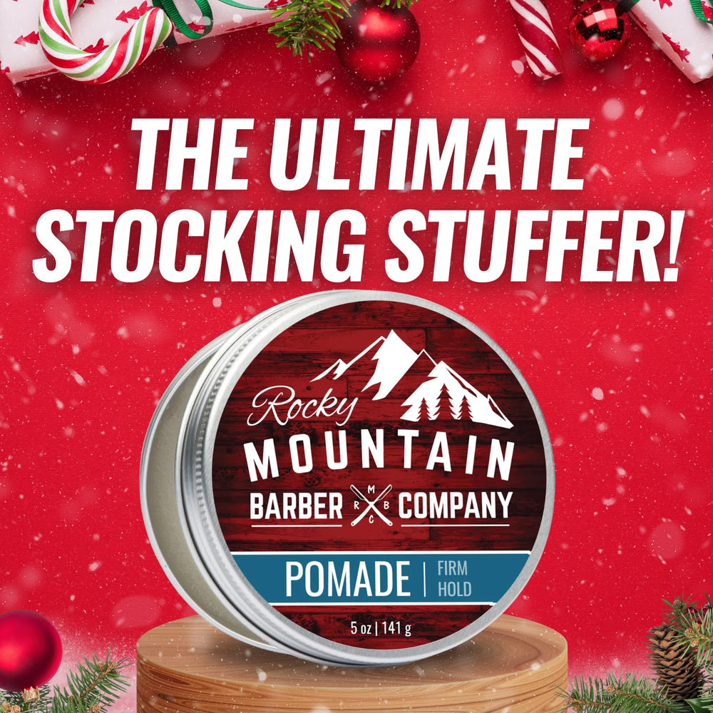Rocky Mountain Barber Company Pomade 5oz Tin ready for repeated styling sessions