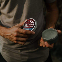 Rocky Mountain Barber Company Pomade delivers a sleek slick-back finish with durable hold