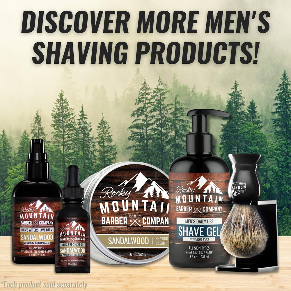 Rocky Mountain Barber problem areas around jawline and neck for accuracy.