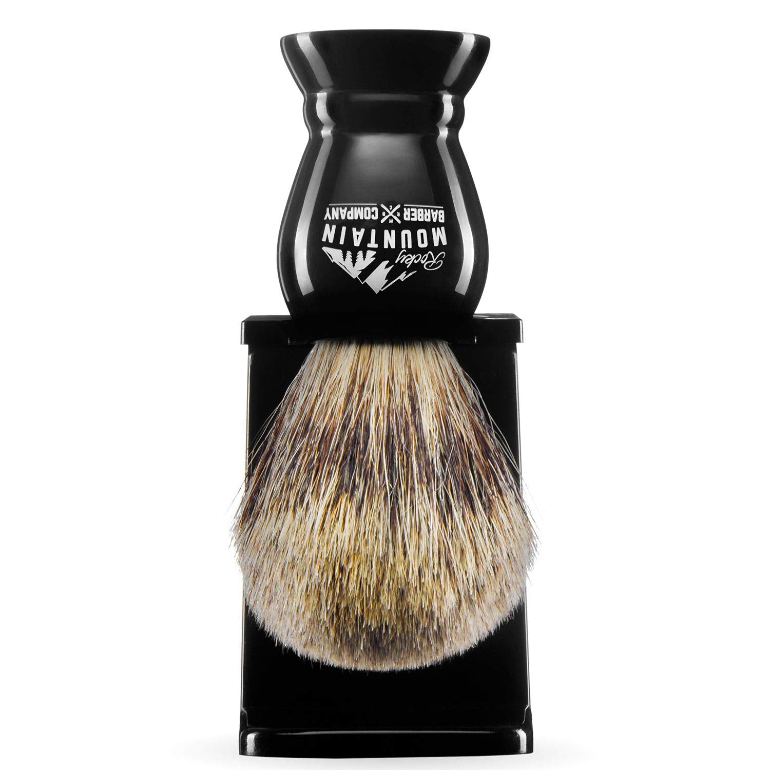 Rocky Mountain Barber brush-lather demo shows easy cream application.
