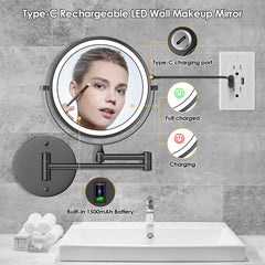 Rocollos 3-color lighting aids matching different makeup environments.